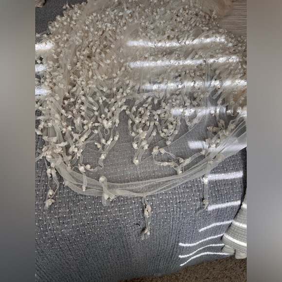 Vintage couture Claire Pettibone wedding dress French silk and beads - Picture 15 of 16